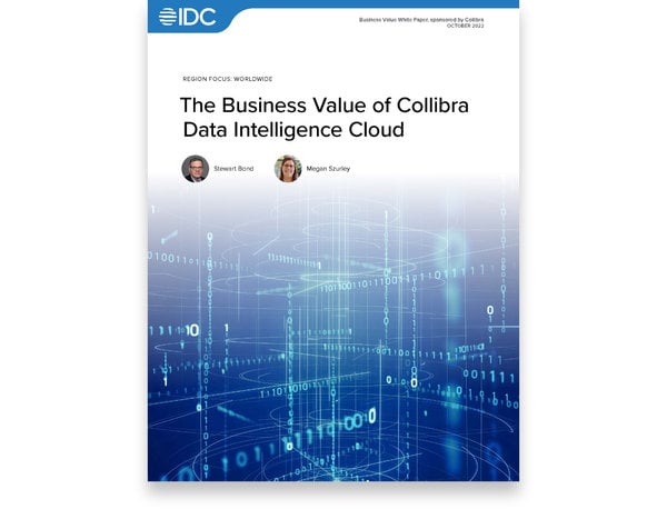 IDC Business Value of COllibra Data Intelligence Cloud white paper 