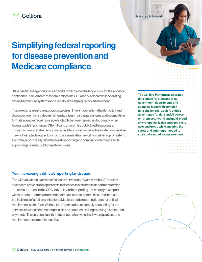 Simplifying federal reporting for disease prevention and Medicare compliance cover image