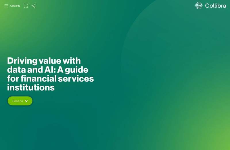 Driving value with data and AI: A guide for financial services institutions cover image