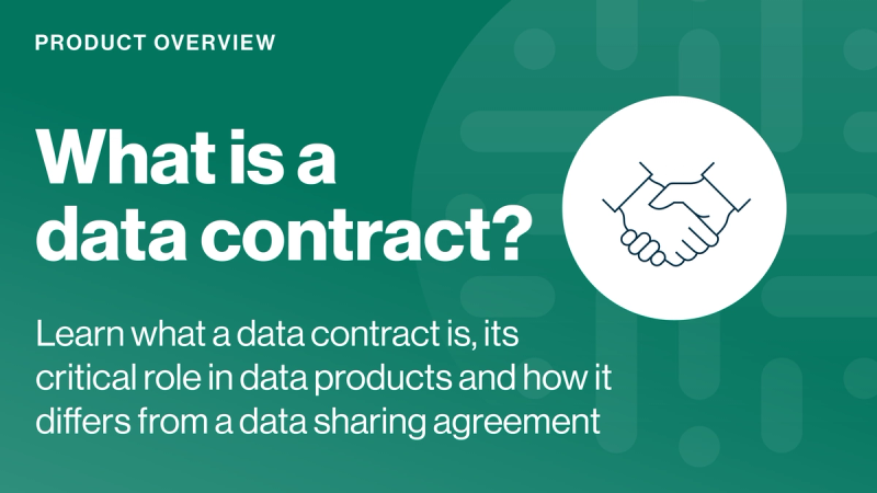 What is a data contract cover image