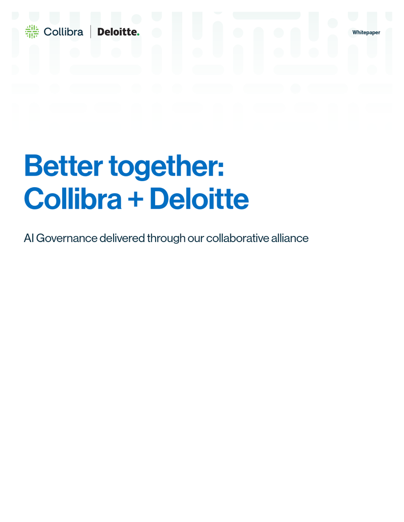 Deloitte + Collibra: AI Governance delivered through a collaborative alliance cover image