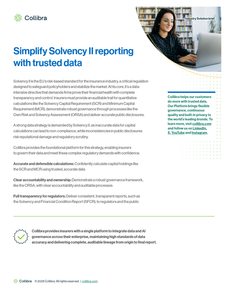 Simplify Solvency II reporting with trusted data cover image