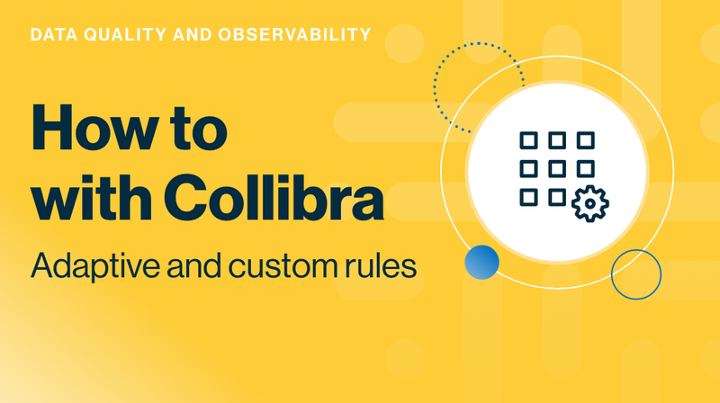 Collibra Data Quality & Observability demo: adaptive and custom rules cover image