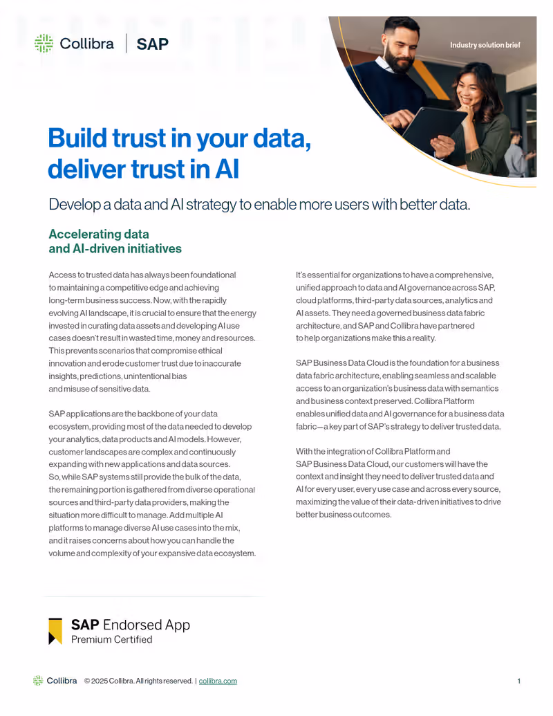 Build trust in your data, deliver trusted AI cover image