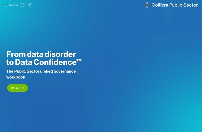 From data disorder to Data Confidence: The Public Sector unified governance workbook cover image