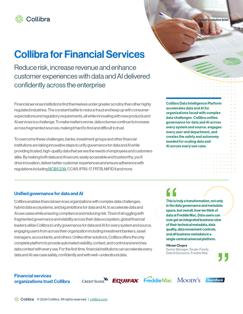 Collibra for Financial Services cover image
