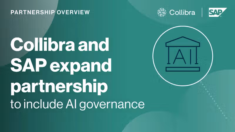 Collibra and SAP expand partnership to include AI governance cover image