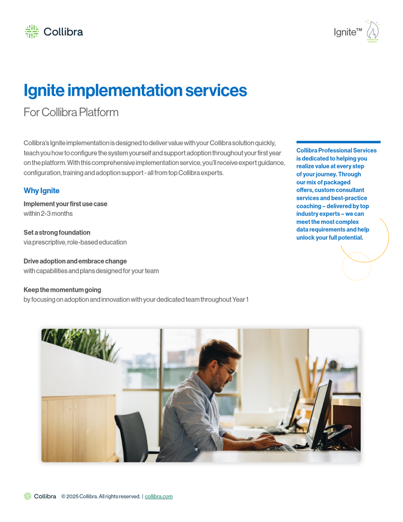 Ignite implementation service for Collibra Platform cover image