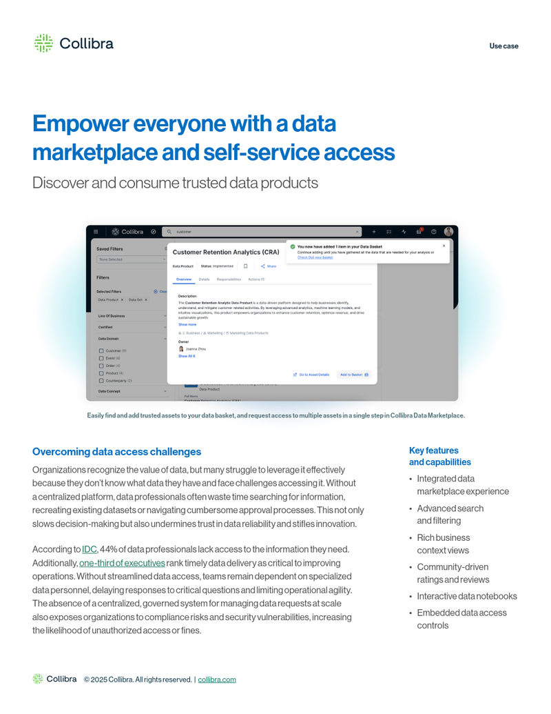 Empower everyone with a data marketplace and self-service access cover image