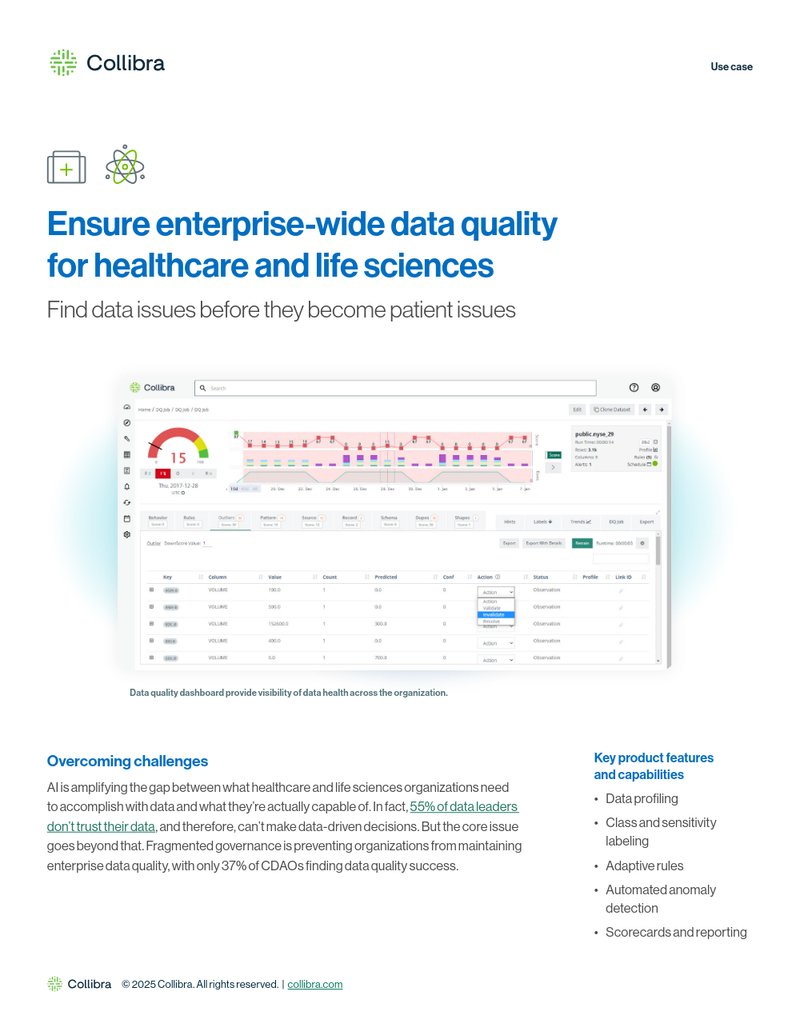Ensure enterprise-wide data quality for healthcare and life sciences cover image