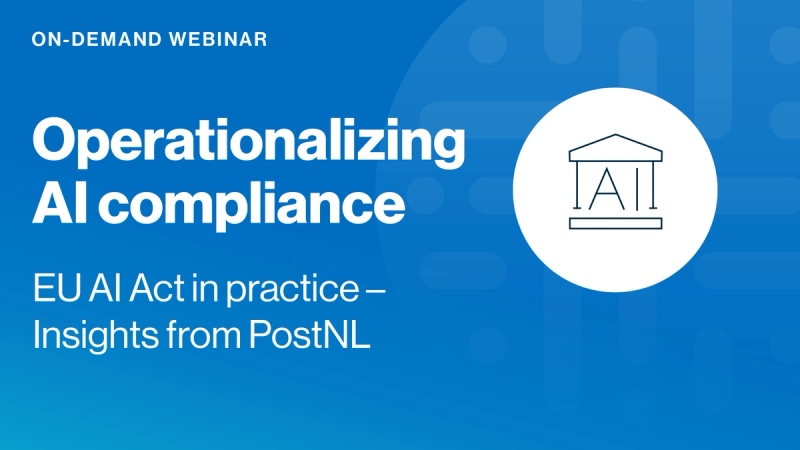 Operationalizing AI compliance: EU AI Act in practice – Insights from PostNL cover image