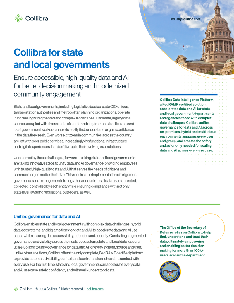 Collibra for State and Local Governments cover image