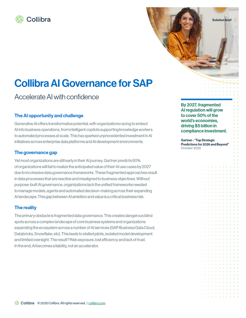 Collibra AI Governance for SAP cover image