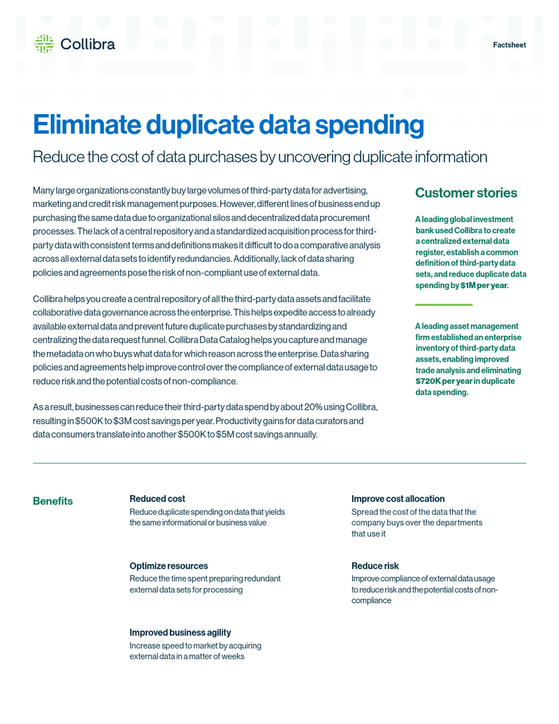 Eliminate duplicate data spending cover image