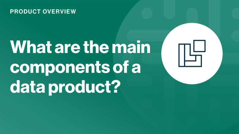 What are the main components of a data product? cover image