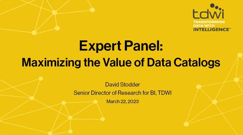 Expert Panel: Maximizing the Value of Data Catalogs cover image