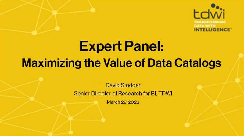 Expert Panel: Maximizing the Value of Data Catalogs cover image