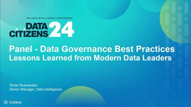 Panel discussion: Data governance best practices and lessons learned from modern data leaders cover image