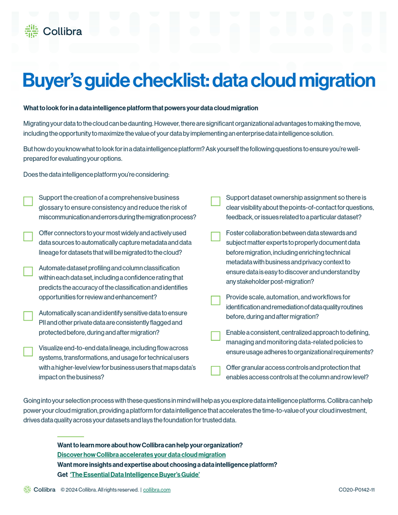 Cloud data migration checklist cover image