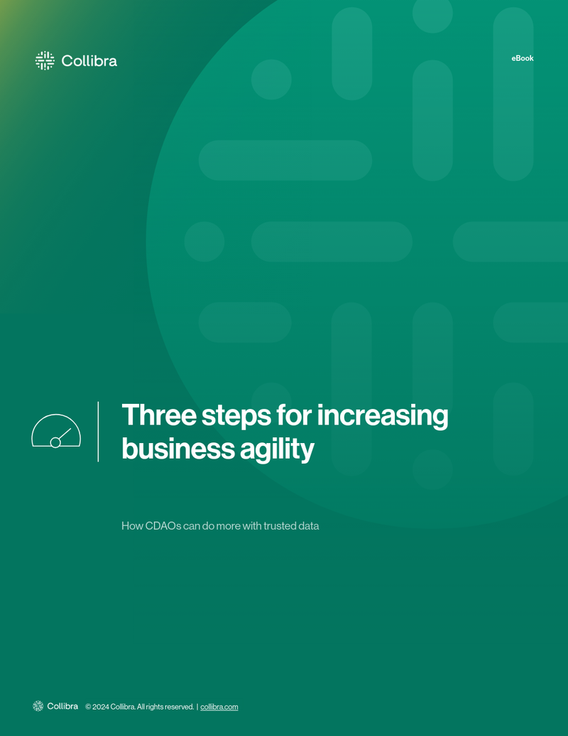 Three steps for increasing business agility: How CDAOs can do more with trusted data cover image