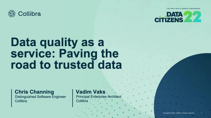 Data quality as a service: paving the road to trusted data cover image
