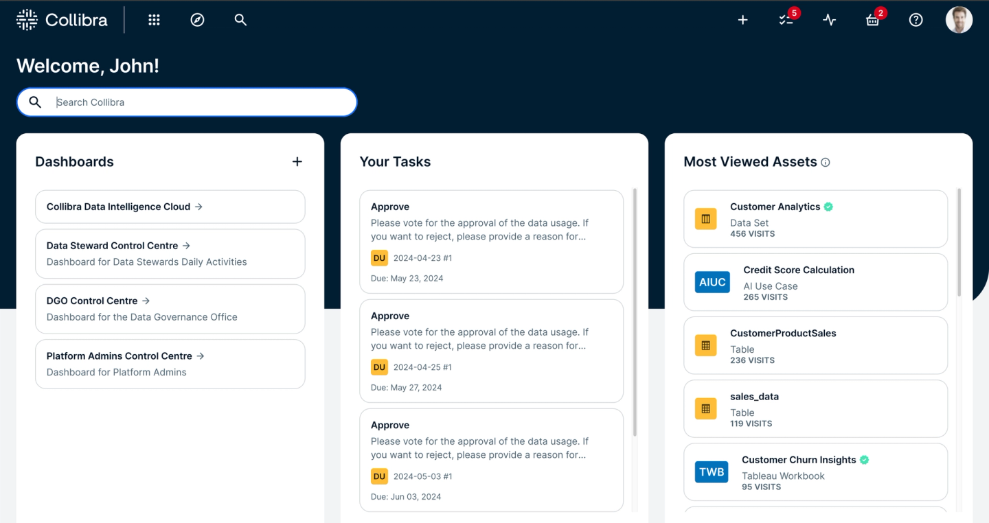 From the colors to the aesthetics, we’ve transformed the entire Collibra UI look-and-feel.