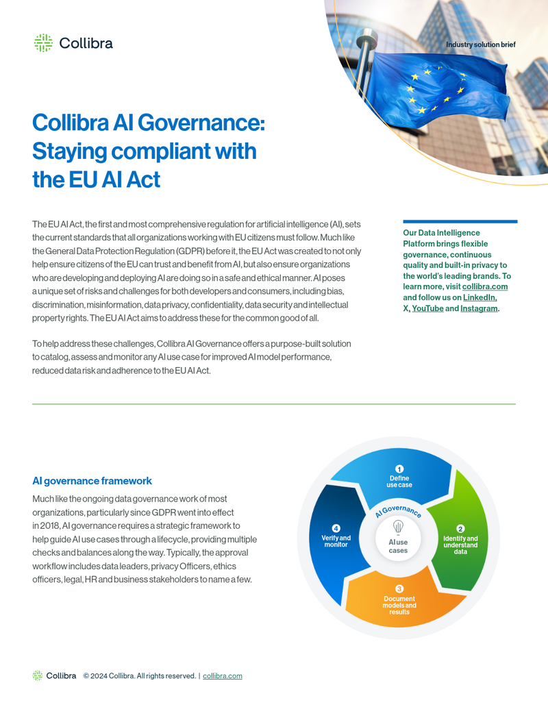 Collibra AI Governance: Staying compliant with the EU AI Act cover image