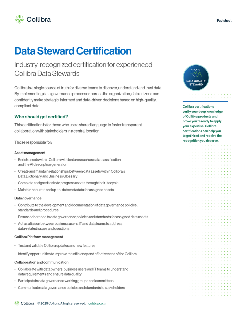 Data Steward Certification cover image