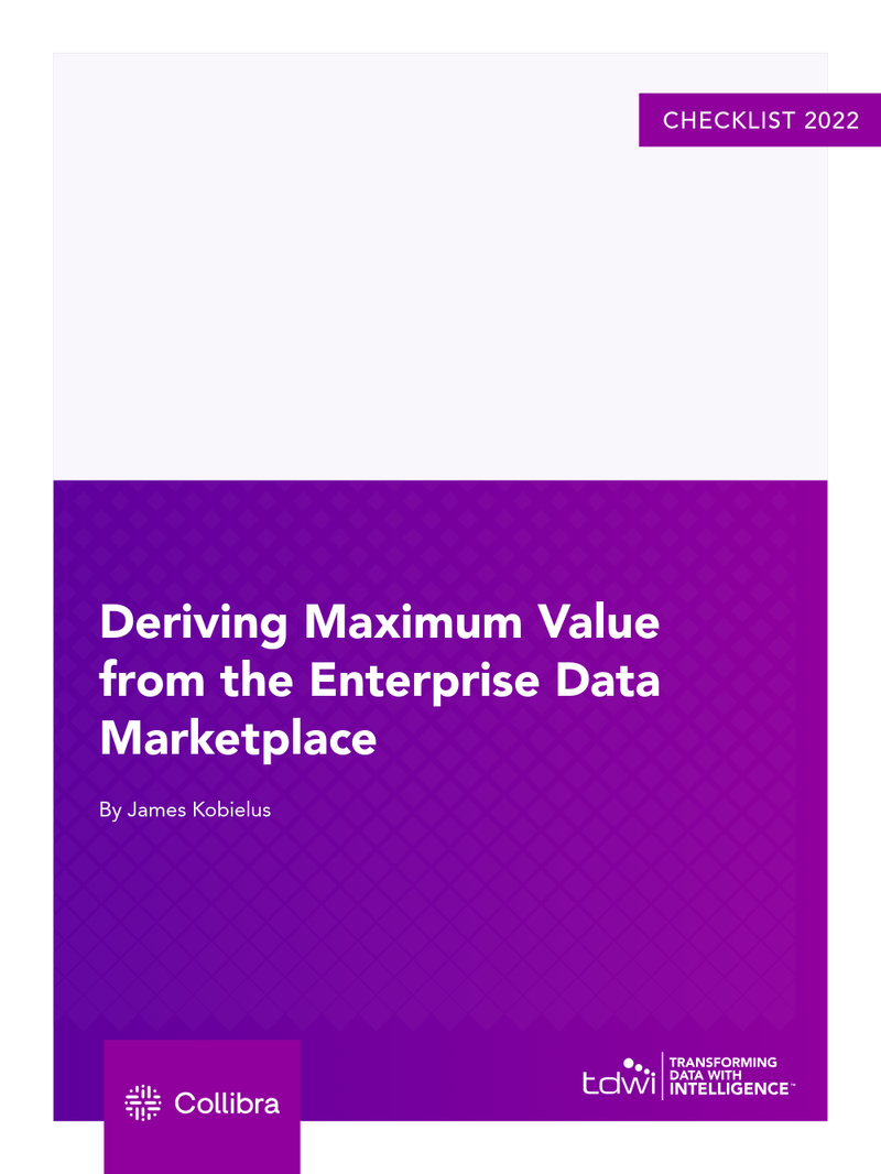 Deriving Maximum Value from the Enterprise Data Marketplace cover image