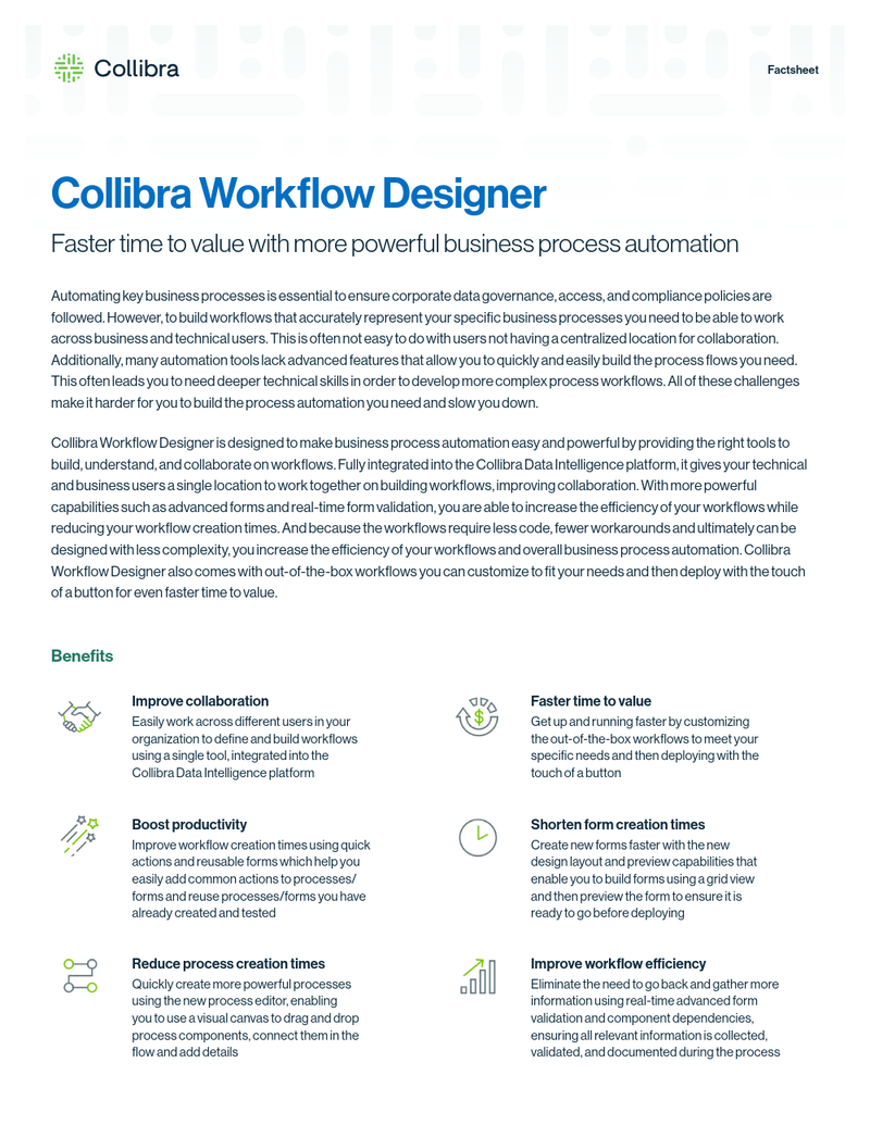 Collibra Workflow Designer cover image