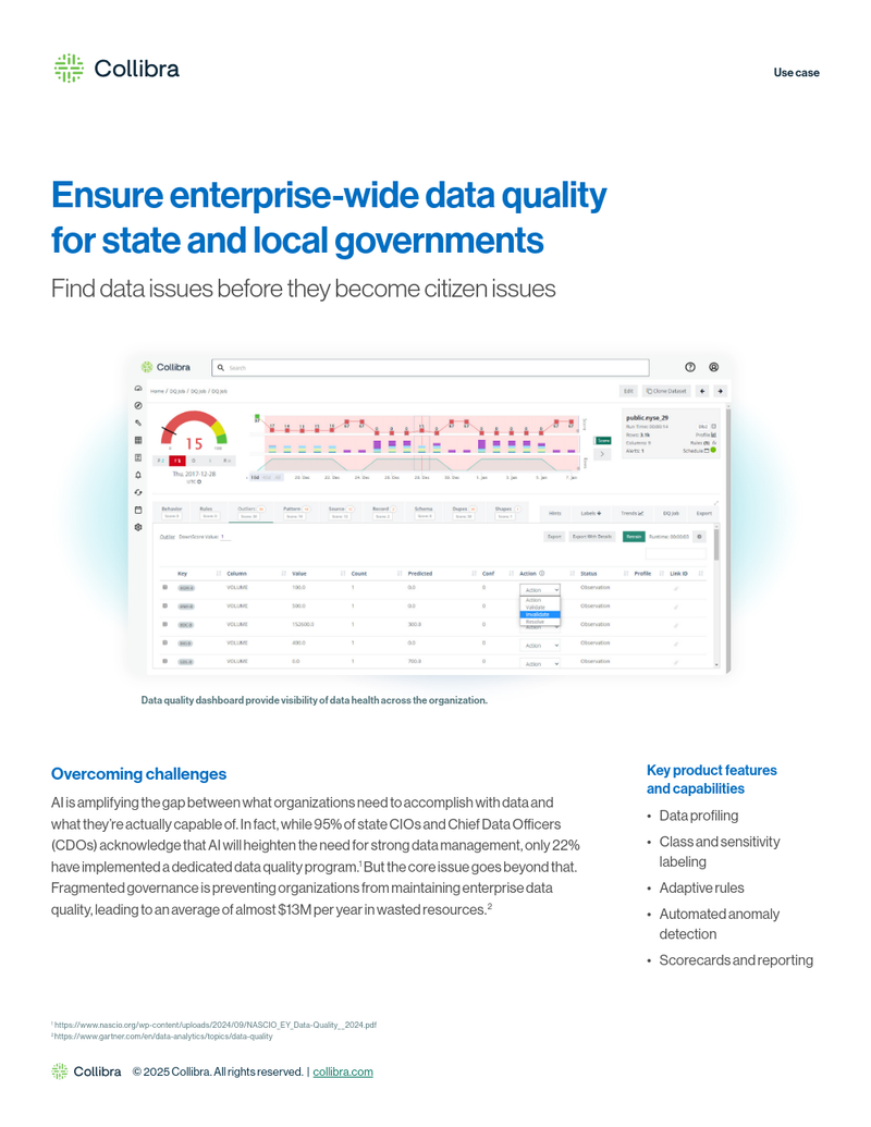 Ensure enterprise-wide data quality for state and local governments cover image
