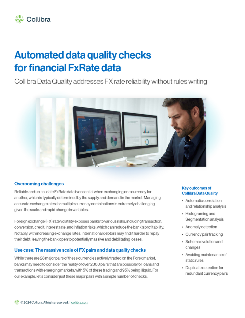 Automated data quality checks for financial FxRate data cover image