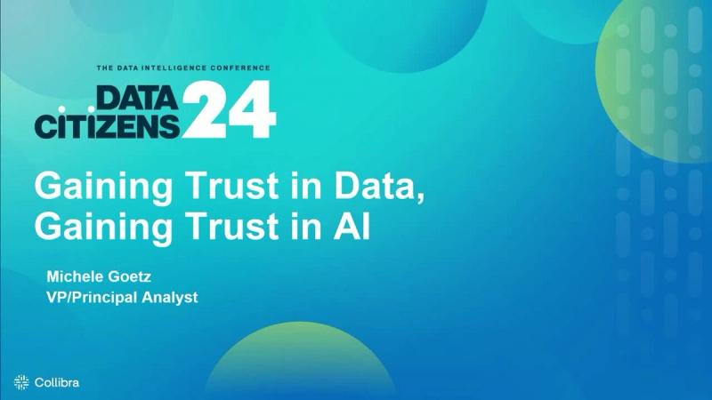 Gaining trust in data, gaining trust in AI cover image