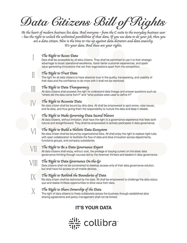 Data Citizens Bill of Rights